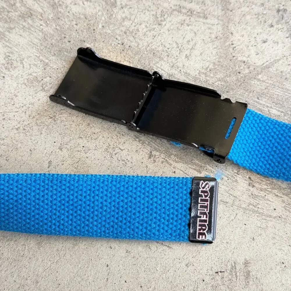 Vintage Spitfire Bighead Web skater Belt Blue One Size - Picture 6 of 8
